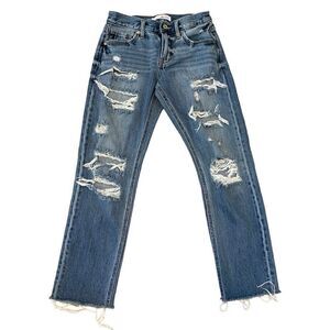 KanCan Destroyed Distressed Jeans 1/24 Straight Leg Denim Everyday Casual